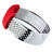 Guzzini Latina Stainless Steel Multi Blade Grader with Silicone Handle