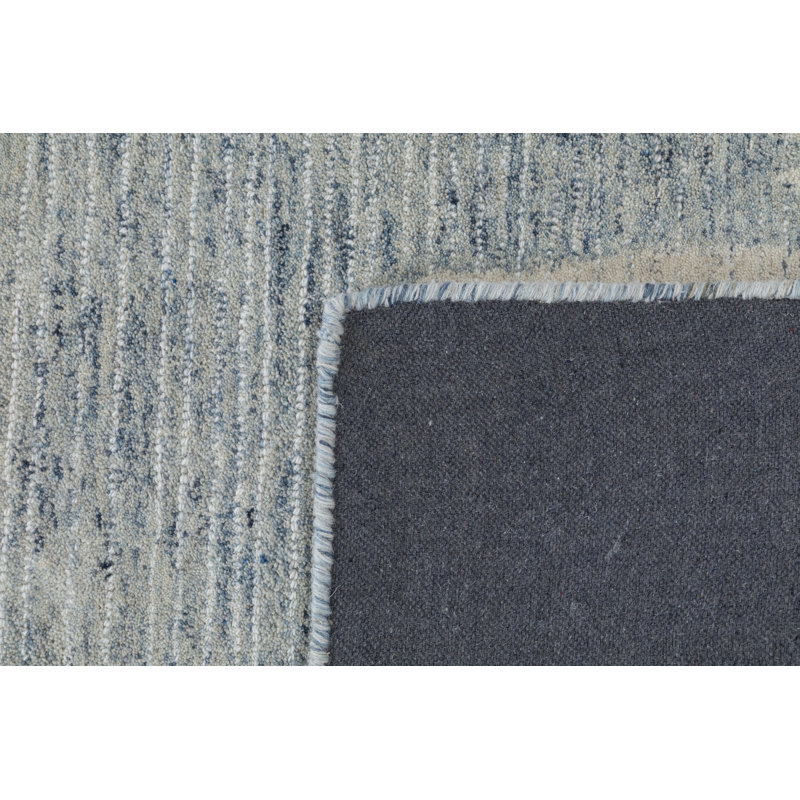 Surf Hand Tufted Area Rug in Blue, Rectangle 5' x 8'