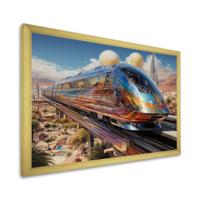 " Abstract Train 1950S Chromatic Journey II "