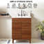 Ensemble de meuble-lavabo simple autoportant 24 po 24 po