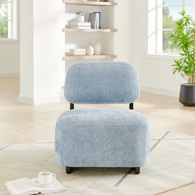 Chaise d'appoint moderne Solara avec structure en bois massif