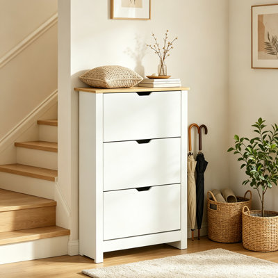 18 Pair Flip Down Shoe Storage