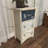 Filomena Wooden Anchor Small Distressed Room Chest with 3 Numbered Drawers and Rope Handles