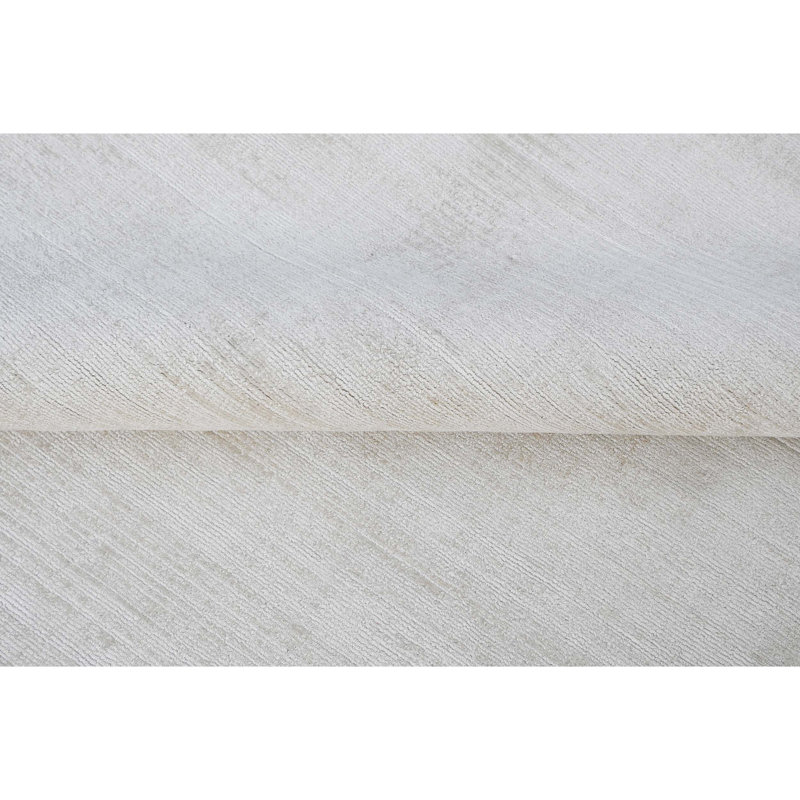 Silk Area Rug in Gray, Rectangle 10' x 14'