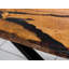Solid Wood Top Metal Base Dining Table