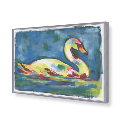 Expressive Swan I by June Erica Vess Art Print