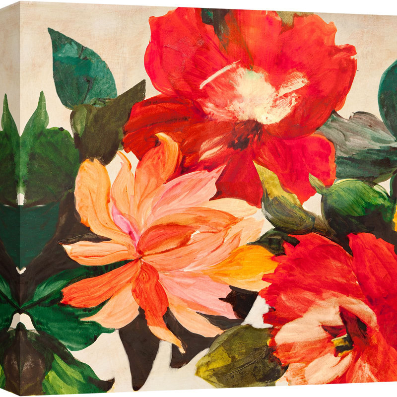 Summer In The Garden I - Wrapped Canvas Print, 70cm H x 70cm W x 4cm D