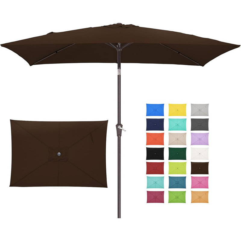 Parasol de patio rectangulaire pour l'extérieur