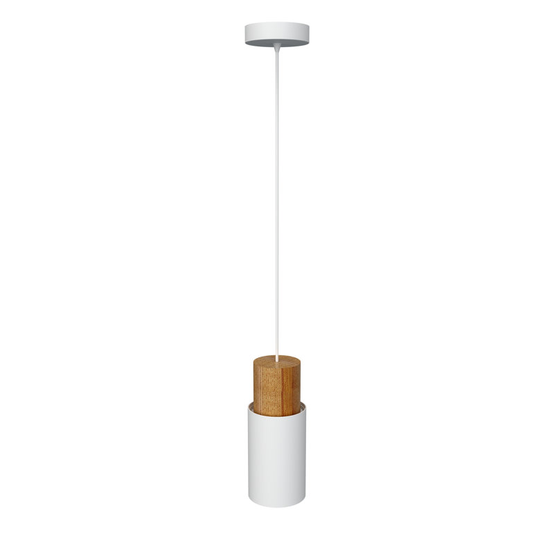 Mariano 1 - Light Cylinder Pendant, White