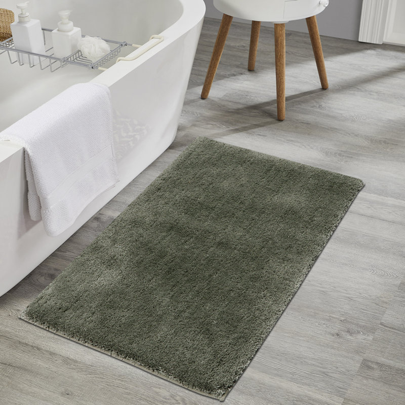 Ultra Luxe Bath Mat, 32" L x 20" W, Sage