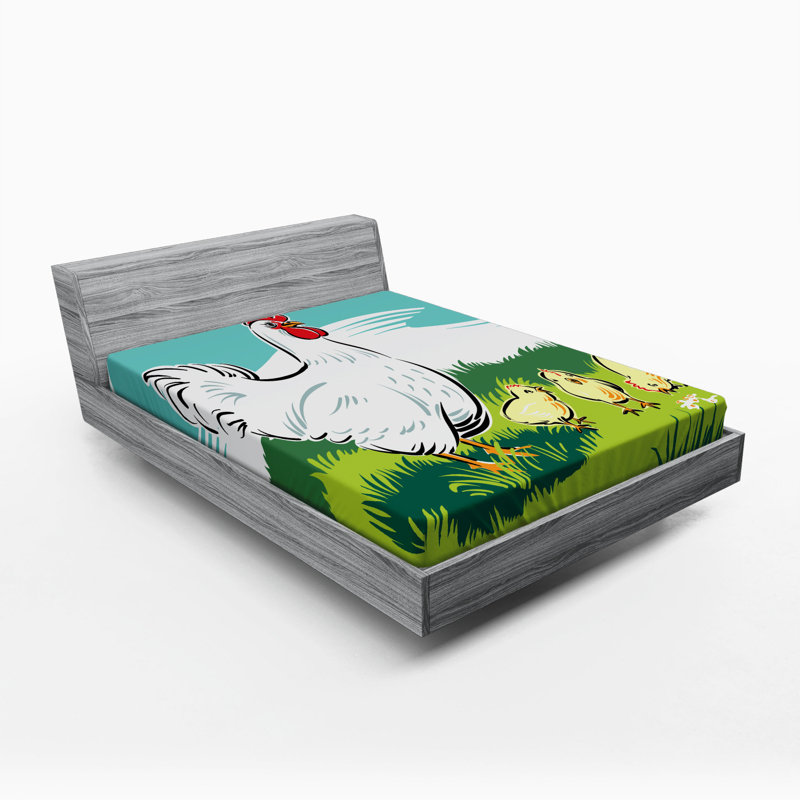 Microfiber Animal Print Fitted Sheet, Full Fitted Sheet