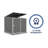 Absco Utility 5 ft. W x 5 ft. D Metal Galvanized Steel Pool Pump Multipurpose Storage Shed Woodland Gray-111668724