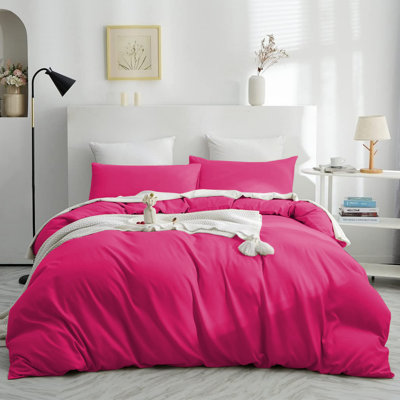 Modern & Contemporary Microfiber Duvet Cover with Pillowcases– Soft & Durable Bedding set