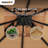 Sunjoy 11 ft. x 11 ft. Extra Tall Gazebo with 2-Tier Hip Roof, 2-Tone Bronze Bamboo Steel Frame Soft top Gazebo with Ceiling Hook
