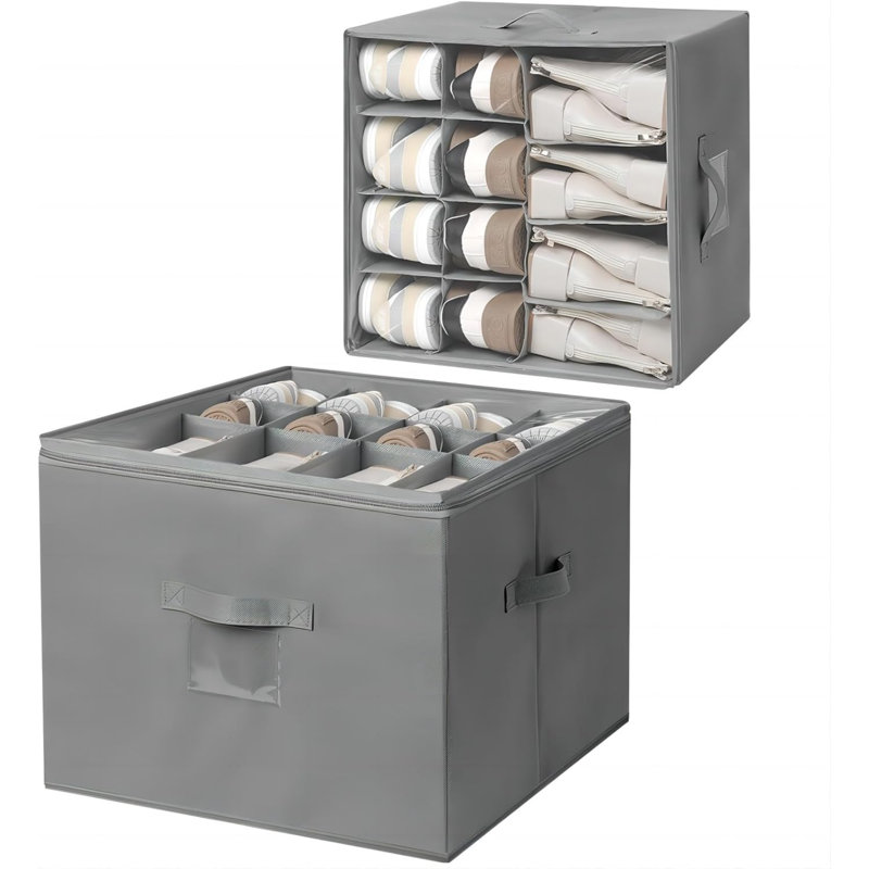 12 Pair Stackable Shoe Storage Box