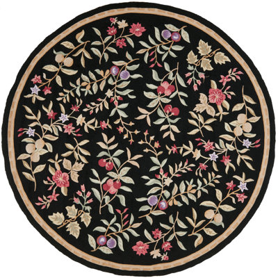 Taran Easy Care Hand Hooked Performance Floral Rug