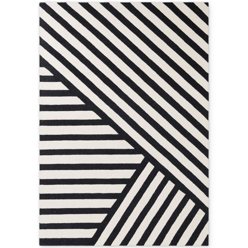 Stryve Striped Wool Hand Woven 200cm X 290cm Area Rug