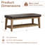 Faux Leather Upholstered Storage Bench-558094240