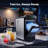 Compact Countertop Bullet Ice Maker, 26.5 Lbs/Day Portable Ice Machine, 2 Ice Sizes, Timer Function, Touch Control, Self-Cleaning