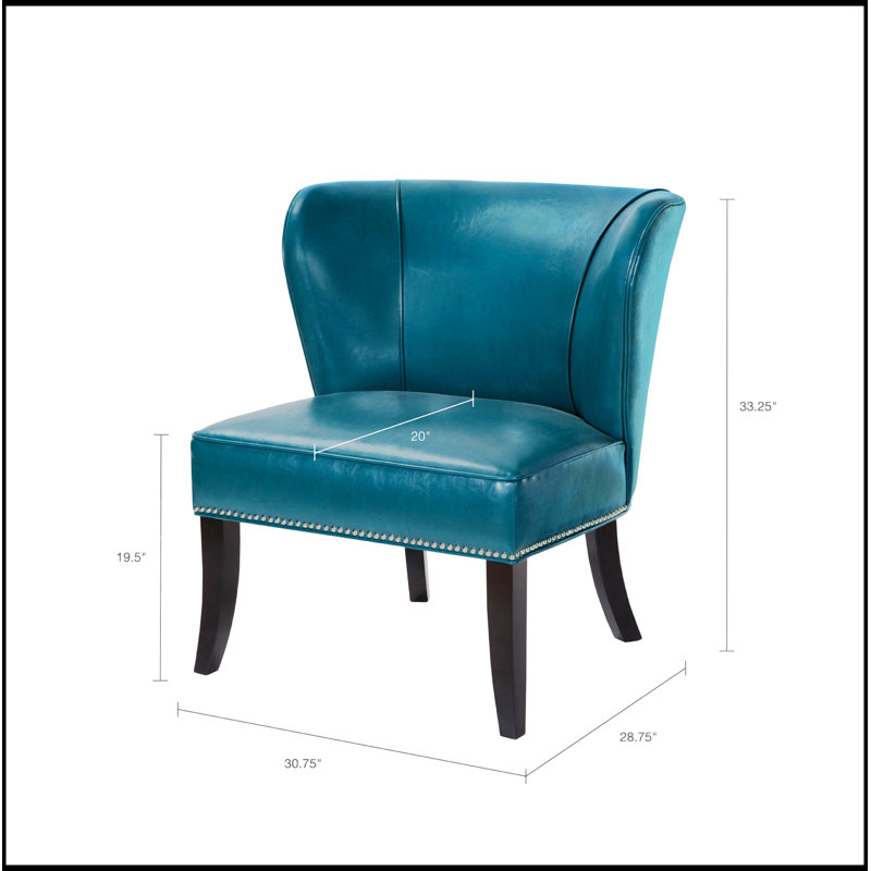 Fauteuil d'appoint sans accoudoirs, Bleu