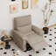 Fauteuil inclinable Zero Wall, fauteuil moderne en tissu de velours flocon de neige pour la maison