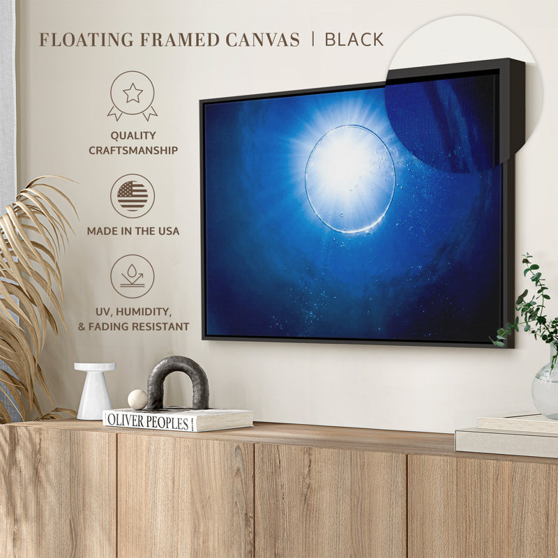 Underwater Bubble Canvas Print, 9" H x 13" W