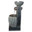Handcrafted Outdoor Cascade Fountain with Lights