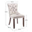 Chaises de salle à manger capitonnées en velours à oreilles-880669741-880669730