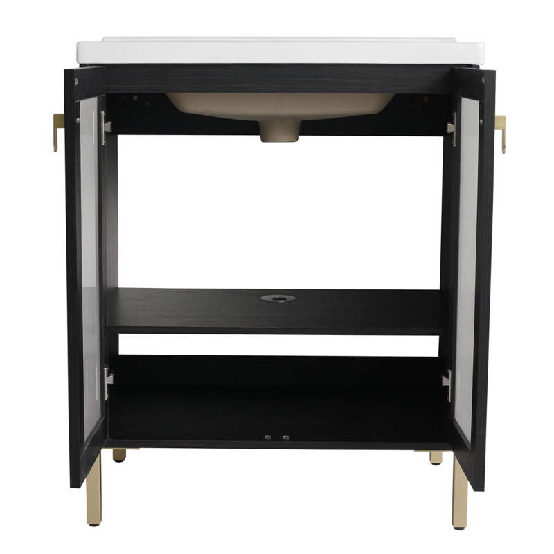 27.76'' Single Bathroom Vanity Base Only