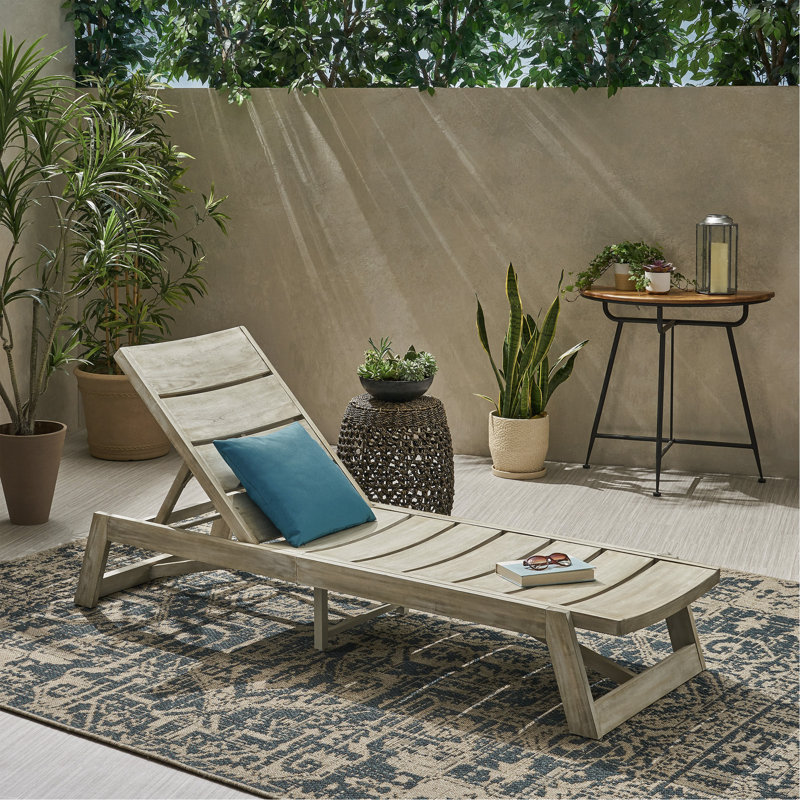 Chaise longue Maki, 1, Gris