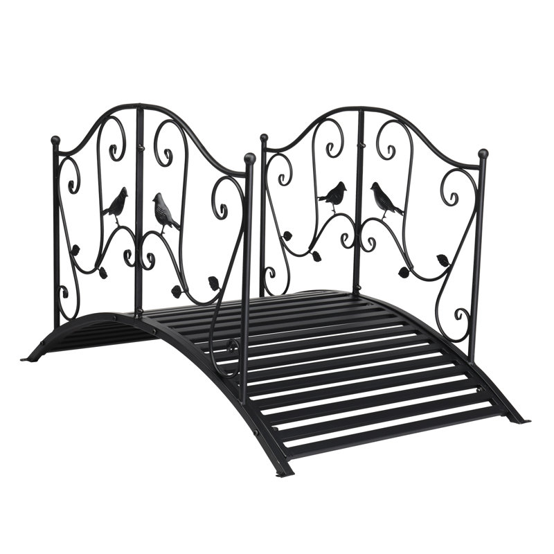 Pont de jardin en fer