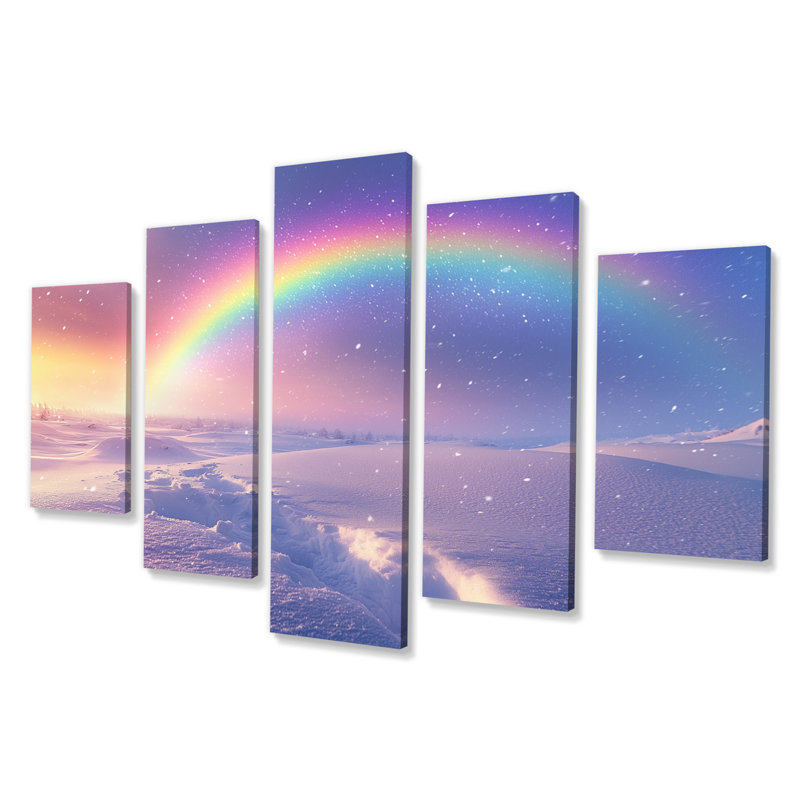 Crymble - art mural arc-en-ciel - ensemble d'art mural traditionnel Wa