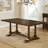 Carol Brown Cherry Wood Trestle Base Dining Table