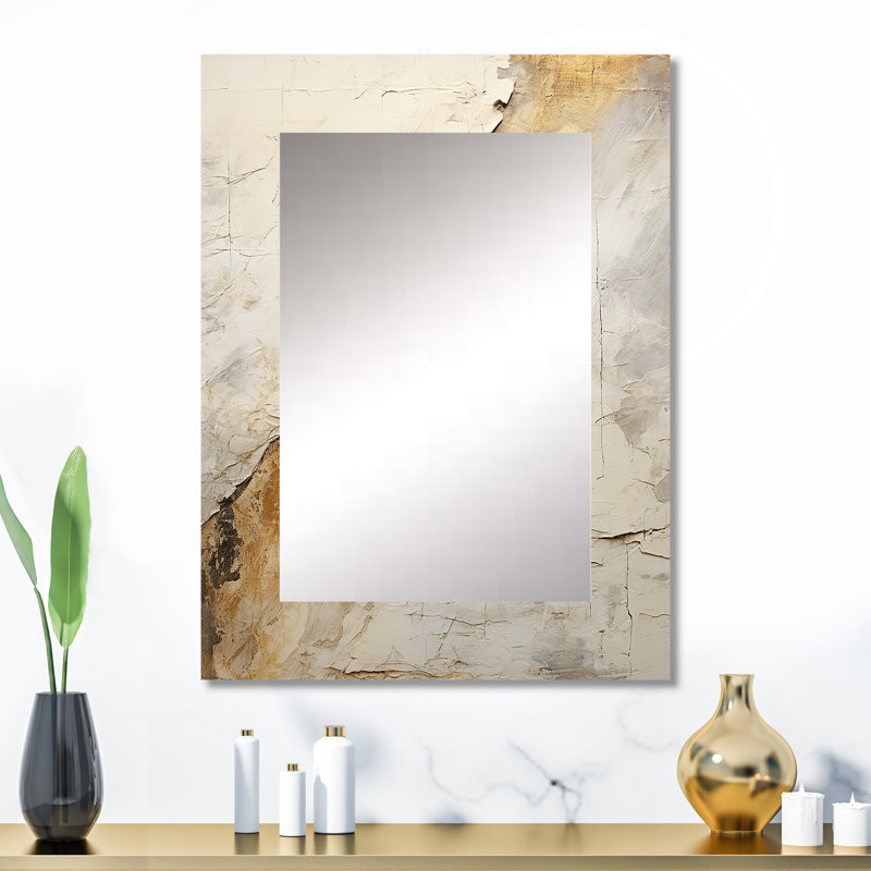 Earth Minimalist Fossils II - Abstract Collages, 32 po x 24 po
