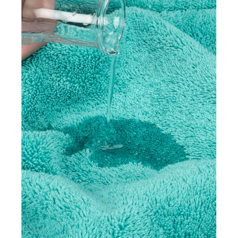 100% Cotton Luxury Turkish  6 Piece Bath Towel Set, Super Soft and Absorbent, Turquoise Blue
