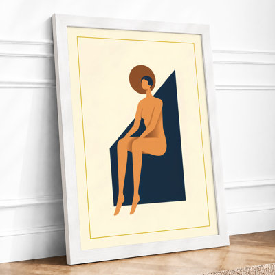Woman In Geometry Art Deco - Print