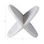 Sculpture contemporaine contemporaine décorative - figurine moderne et statue minimaliste pour le salon - 8 po, blanc-1830825001