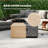 28" Square Concrete Propane Fire Pit Table