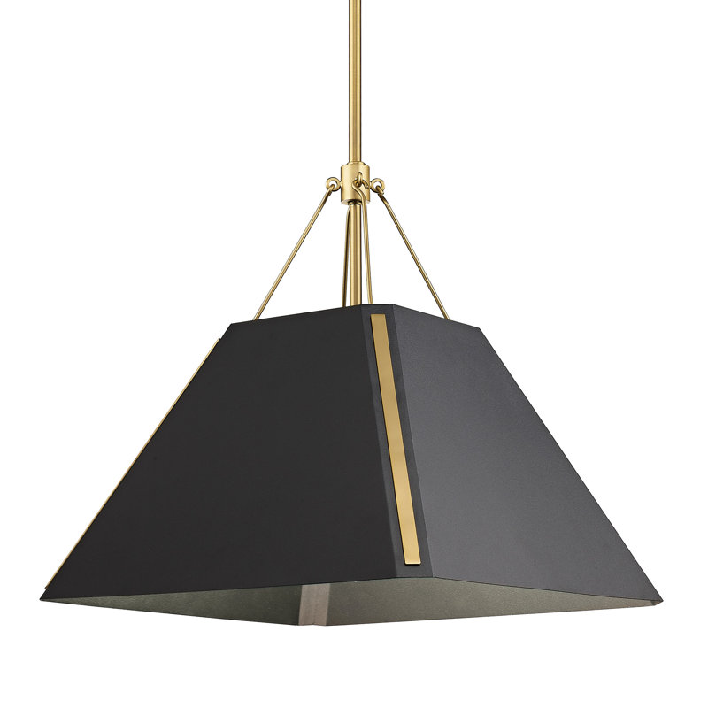 Luminaire suspendu conique à 1 lumière