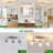 3-Lights Semi Flush Mount Ceiling Light with Clear Glass Shade-118315567