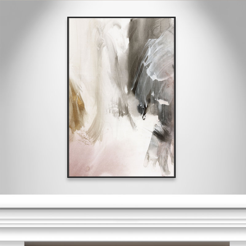 «Stratifié I» par Casa Fine Arts, H 61,5 po x l 41,5 po, Noir