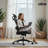 Oline ErgoAir Ergonomic Office Chair – Adjustable Lumbar Support, Flip-Up Armrests, Mesh Computer Desk Chair, Swivel Rolling Executive Gaming Chair for Home & Office-110773328-110773327