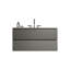 Meuble-lavabo mural avec lavabo en céramique et trois trous de robinet-561756604