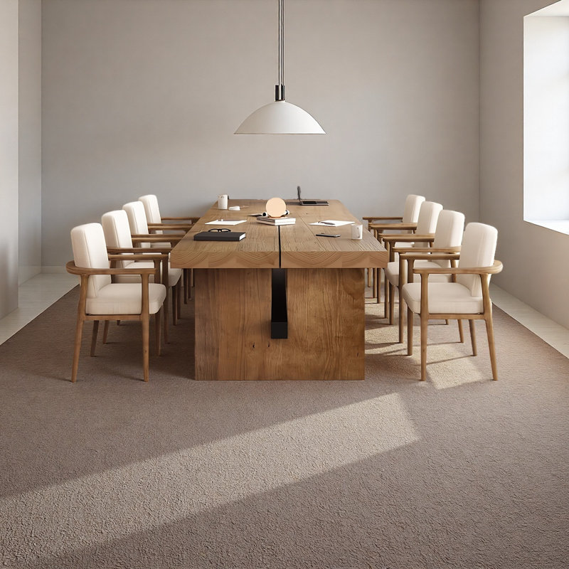 Large Banquet Solid Wood Dining Table, Rectangular Kitchen Dining Table, 29.53"H x 118.11"L x 39.37"W