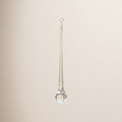 Icicle Drop Glass Finial Ornament