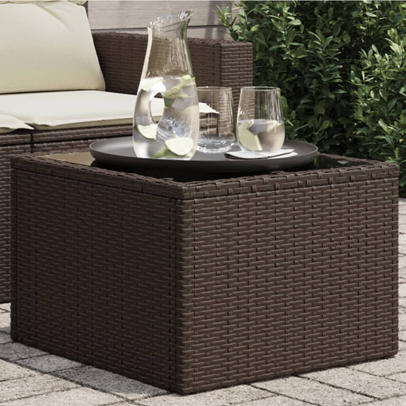 Behrang Square Wicker Outdoor Coffee Table , 55cm cm W 55cm cm D