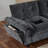 Malaquas L-Shape Chenille Sectional Sofa with Storage Ottoman & Charging Ports-114734578