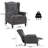 Upholstered Push Back Recliner Chair with Heat and Massage Function For Living Room-1320121692