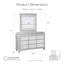 Ensemble commode et miroir 2 pièces Emika
