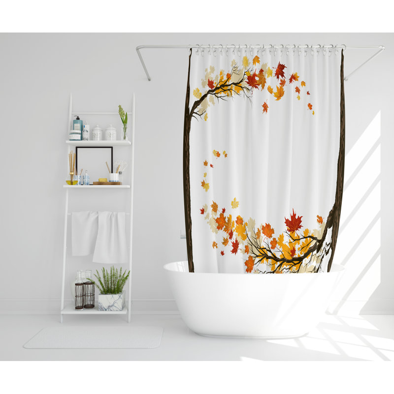 Bering Polyester Shower Curtain, 168cm H x 168cm W
